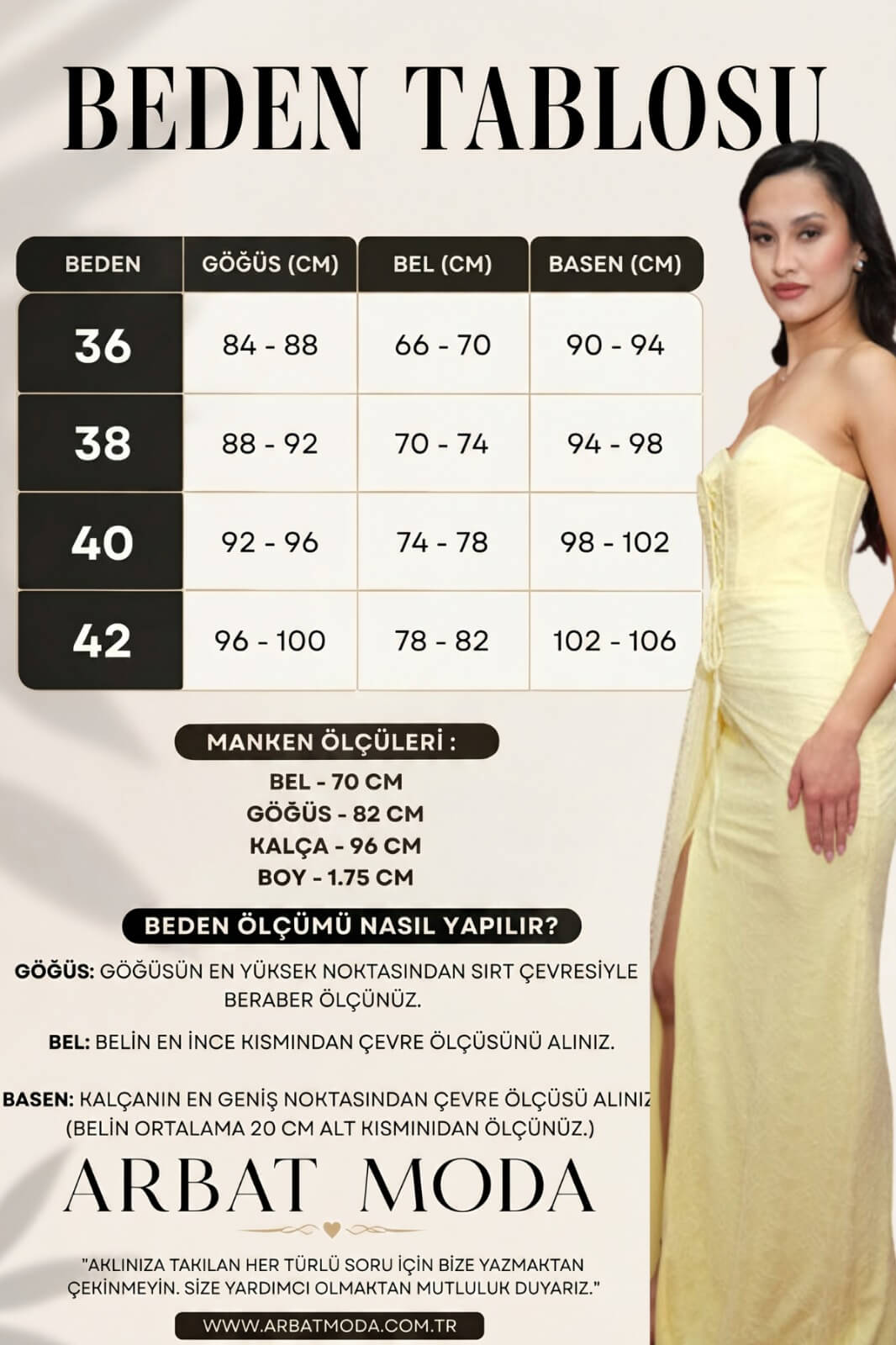 Beden Tablosu